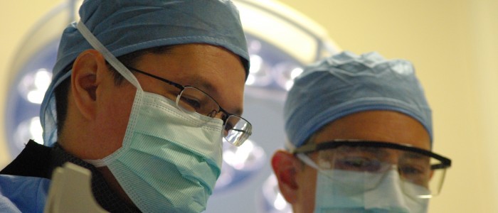 SLUCare heart specialists Michael Lim, MD, and Richard Lee, MD, will partner on new procedures in a hybrid catheterization lab