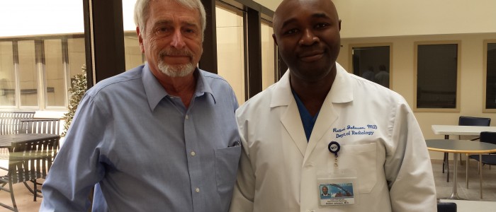 Randall Heller, MD, found help for an enlarged prostate with Rotimi Johnson, MD, interventional radiologist at SLU Hospital